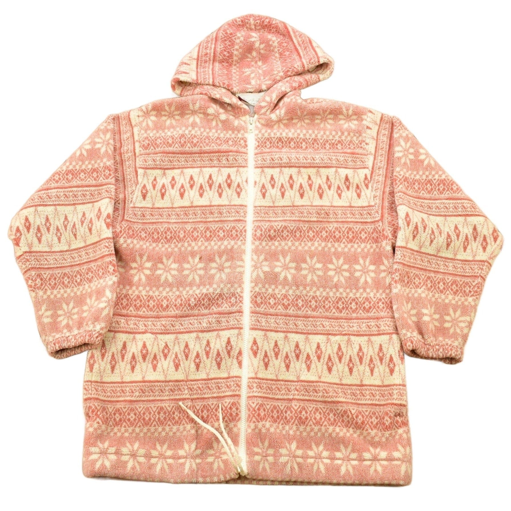 Vintage 1990s Active Stuff All Over Pattern Fleece Sweater Men's Medium from propervintagecanada