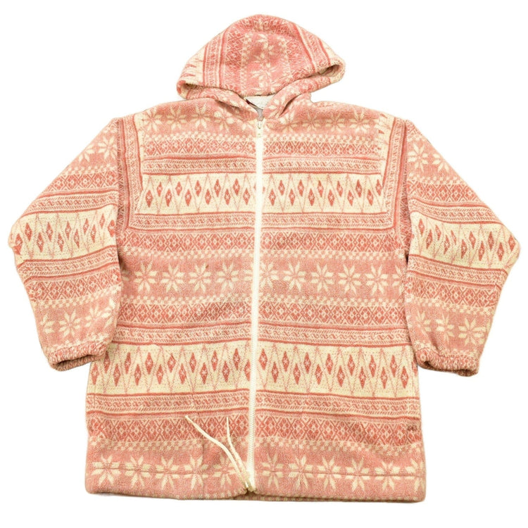 Vintage 1990s Active Stuff All Over Pattern Fleece Sweater Men's Medium from propervintagecanada