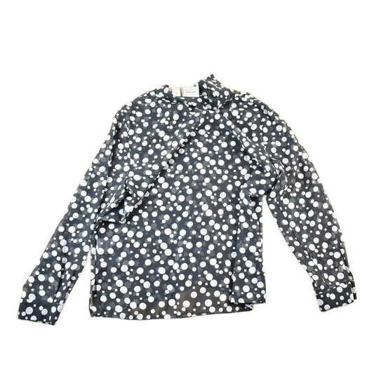 Vintage 1990s Adeline See Through Polka Dot Button Up Shirt Womens M from propervintagecanada