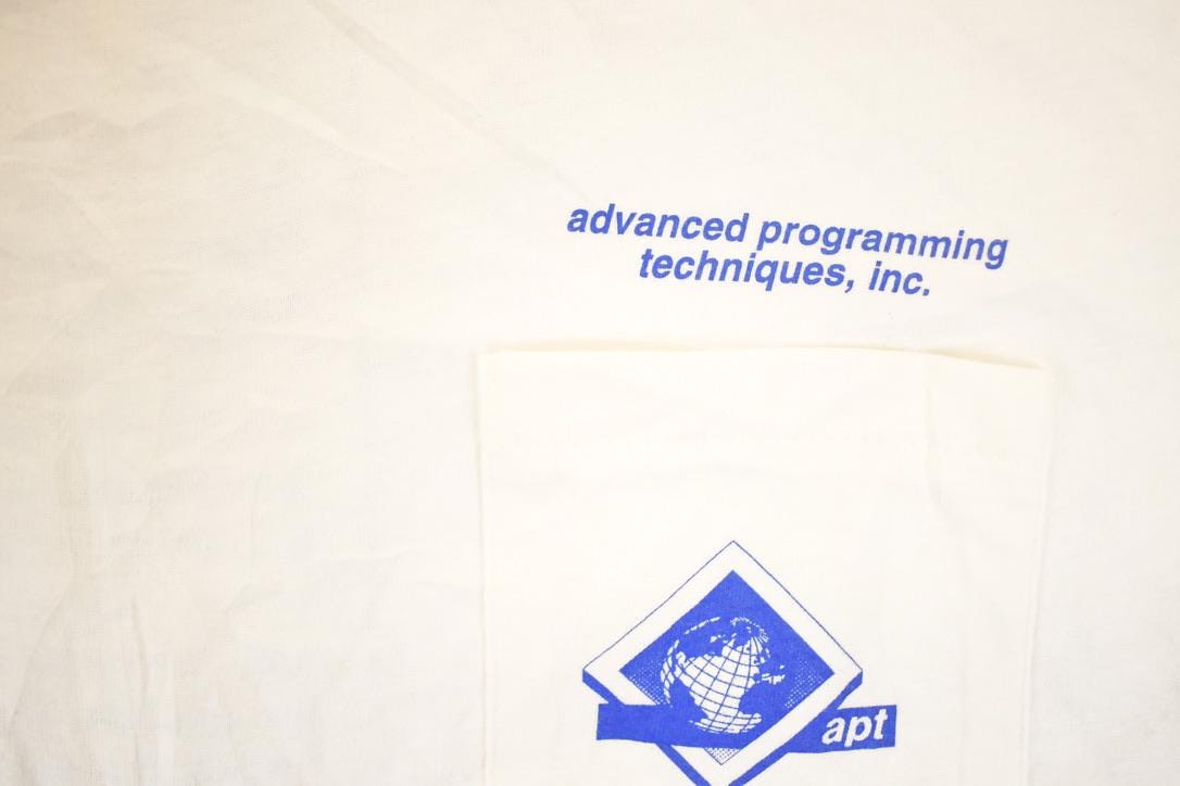 Vintage 1990s Advanced Programming Techniques Souvenir T-Shirt Men's XL from propervintagecanada