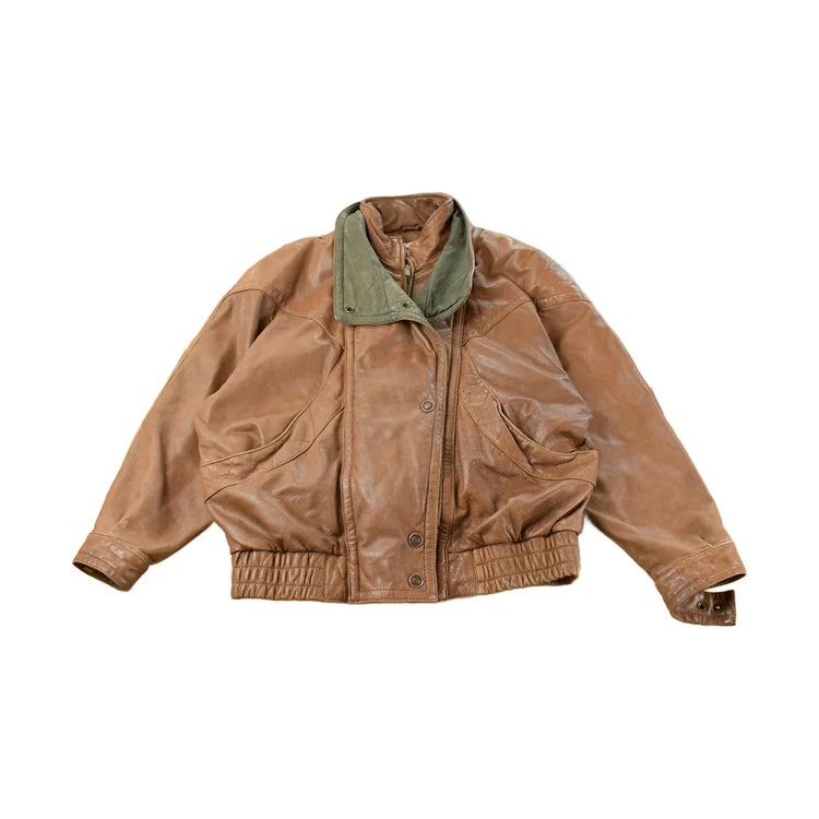 Vintage 1990s Adventure Bound Leather Jacket Men's Medium from propervintagecanada