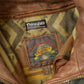 Vintage 1990s Adventure Bound Leather Jacket Men's Medium from propervintagecanada