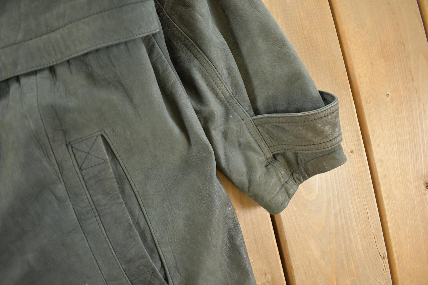 Vintage 1990s Adventure Bound Leather Trench Coat Men's Large from propervintagecanada