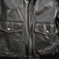 Vintage 1990s Aeropostale Olde Hide House Leather Bomber Jacket Men's Large from propervintagecanada