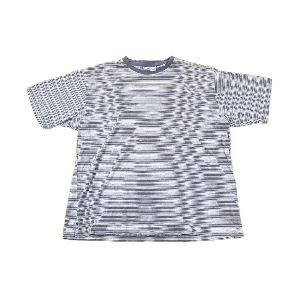 Vintage 1990s Aeropostale Skateboarding Striped Grunge T-Shirt Men's L / Destination Shirt / 90s Single Stitch Graphic Tee / Made in USA from propervintagecanada