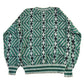 Vintage 1990s Aigner Knit Abstract Pattern Crewneck Sweater Men's Large from propervintagecanada