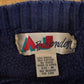 Vintage 1990s AJ Brandon Abstract Chunky Knit Crewneck Sweater Mens L / Abstract Pattern 3D Knitted Sweatshirt from propervintagecanada