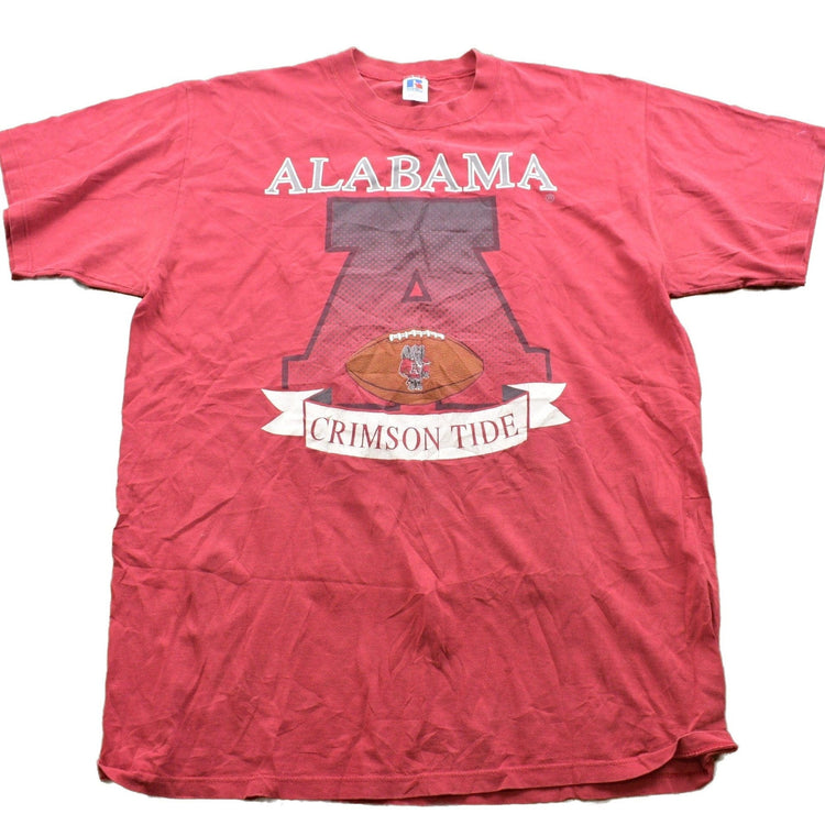 Vintage 1990s Alabama Crimson Tide Russell Athletic Collegiate T-Shirt Men's XL from propervintagecanada
