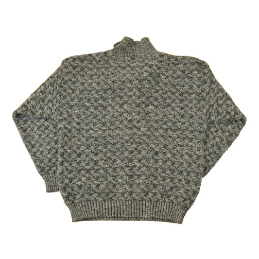 Vintage 1990s Alain Dan Knit Quarter Button Sweater Mens L from propervintagecanada