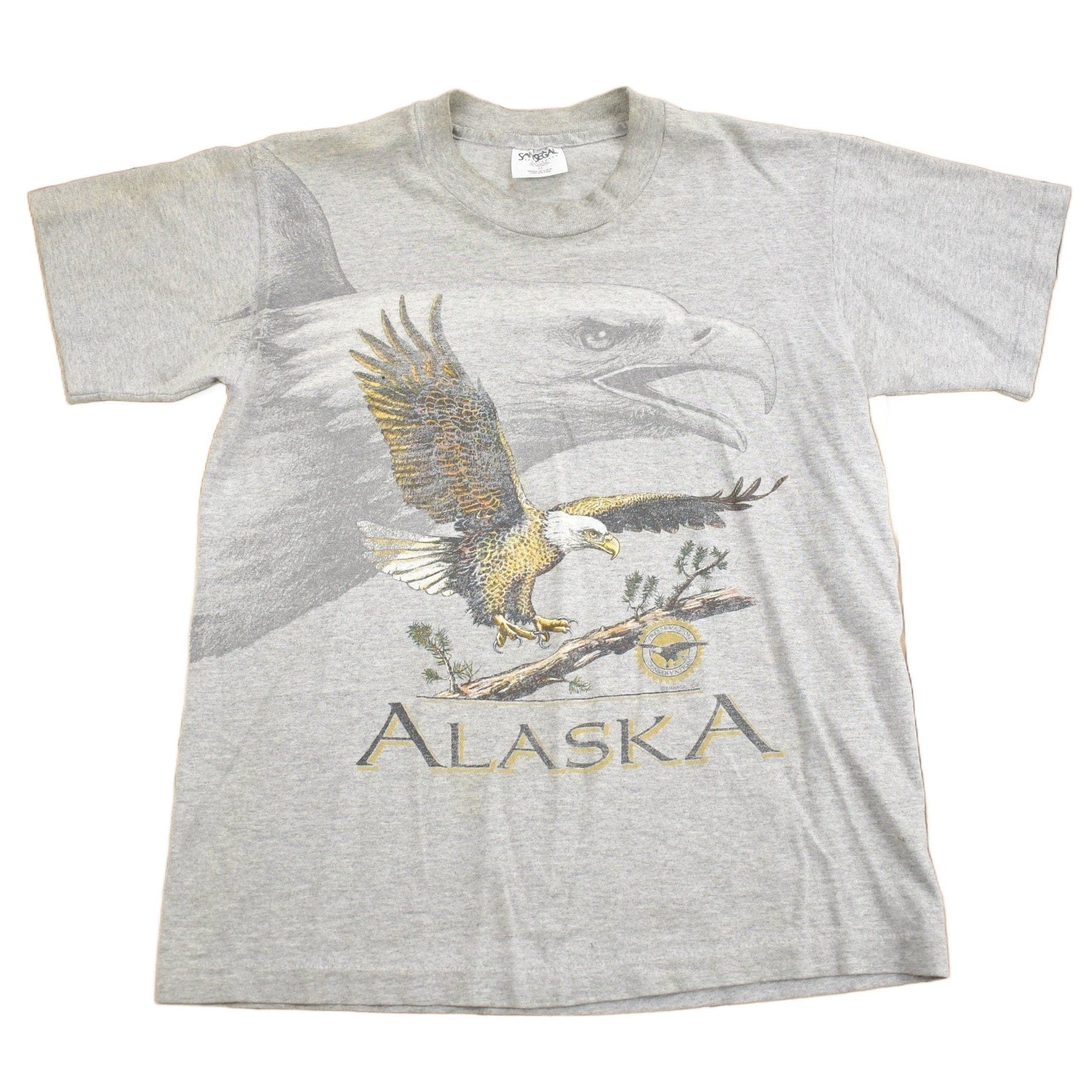 Vintage 1990s Alaska Bald Eagle Graphic T-Shirt Men's M from propervintagecanada