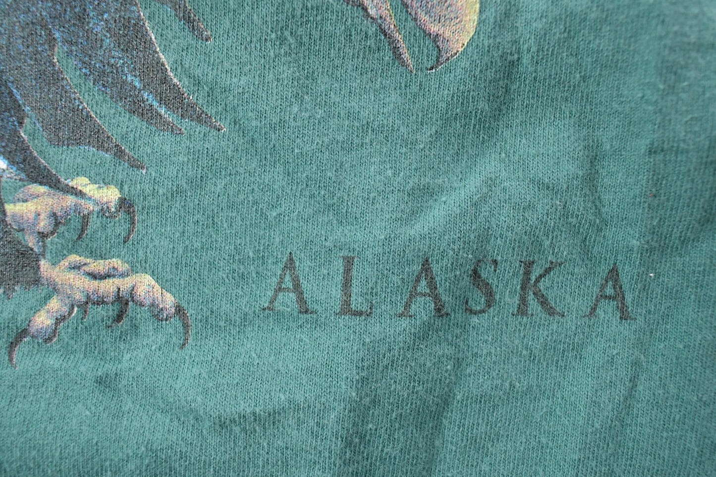 Vintage 1990s Alaska Bald Eagle Theme Graphic T-Shirt Men's XL from propervintagecanada