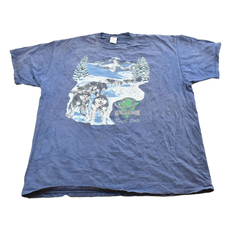 Vintage 1990s Alaska North Pole Souvenir T-Shirt Men's 2XL from propervintagecanada
