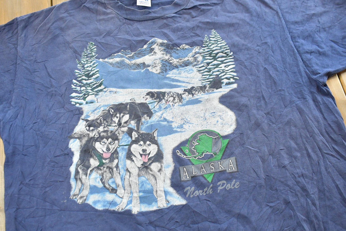 Vintage 1990s Alaska North Pole Souvenir T-Shirt Men's 2XL from propervintagecanada