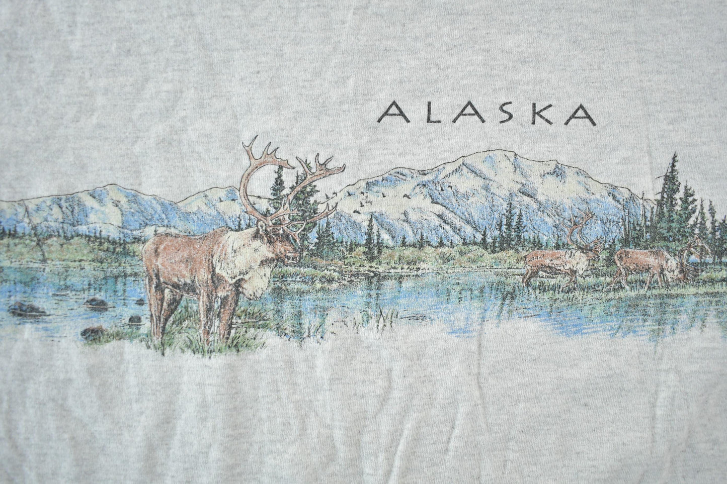 Vintage 1990s Alaska Outdoors T-Shirt Men's XL from propervintagecanada