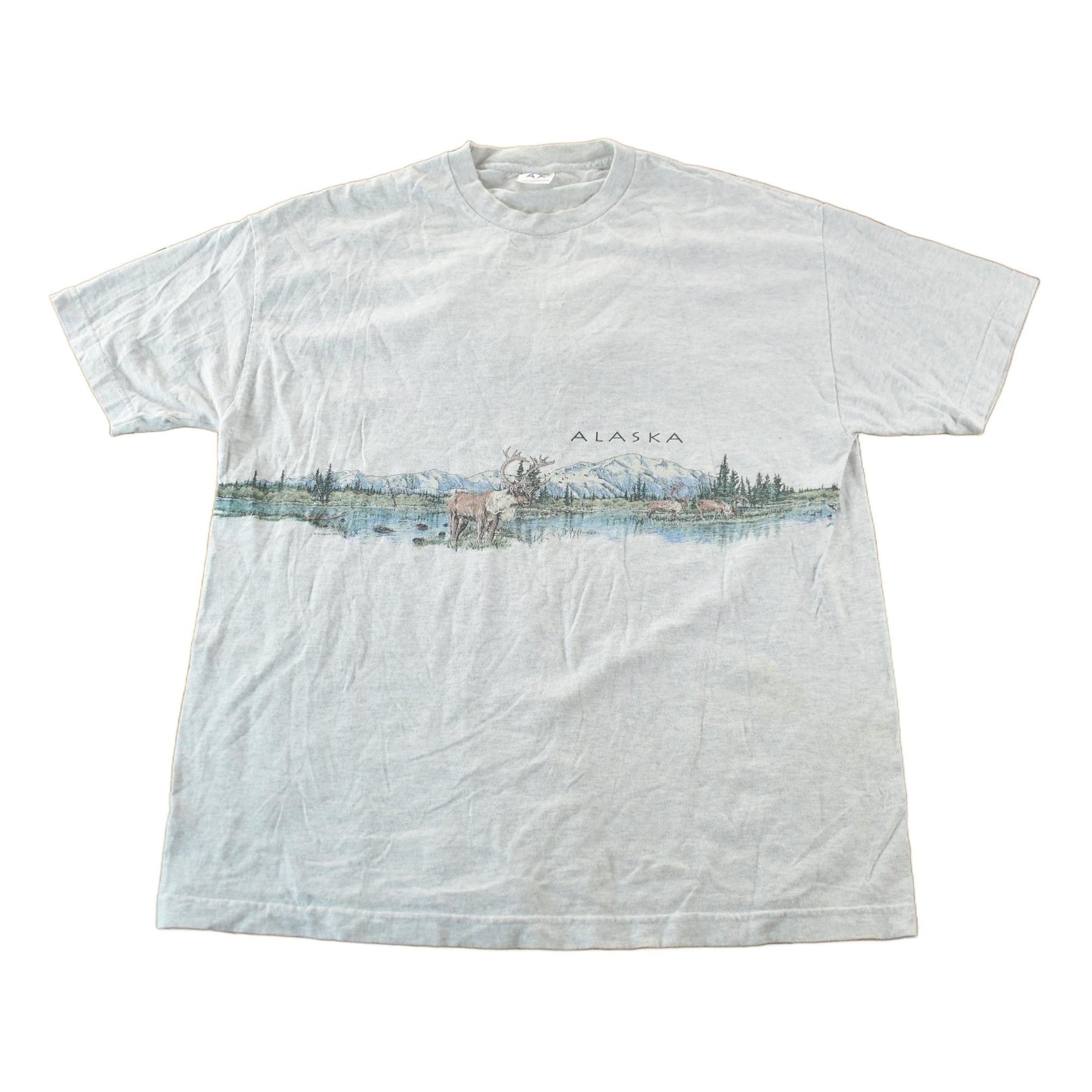 Vintage 1990s Alaska Outdoors T-Shirt Men's XL from propervintagecanada