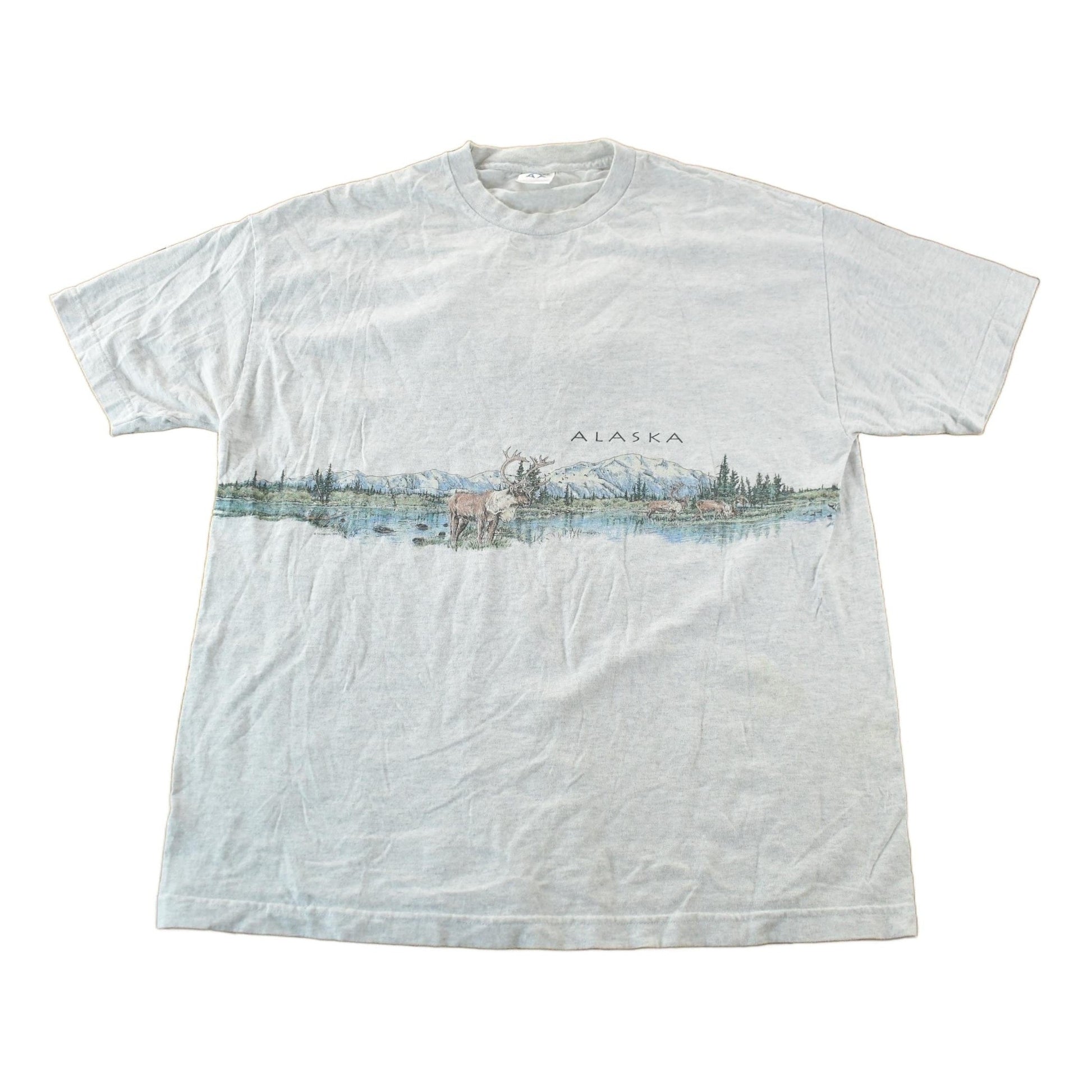 Vintage 1990s Alaska Outdoors T-Shirt Men's XL from propervintagecanada
