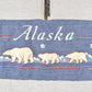 Vintage 1990s Alaska Polar Bear Quarter Zip Graphic Print Sweatshirt Mens L from propervintagecanada