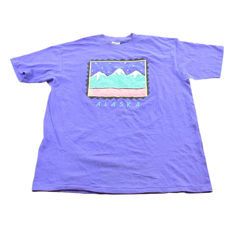 Vintage 1990s Alaska Snowy Mountains T-Shirt Mens XL from propervintagecanada