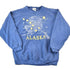 Vintage 1990s Alaska Souvenir Stars Crewneck Sweatshirt Made In USA Men&