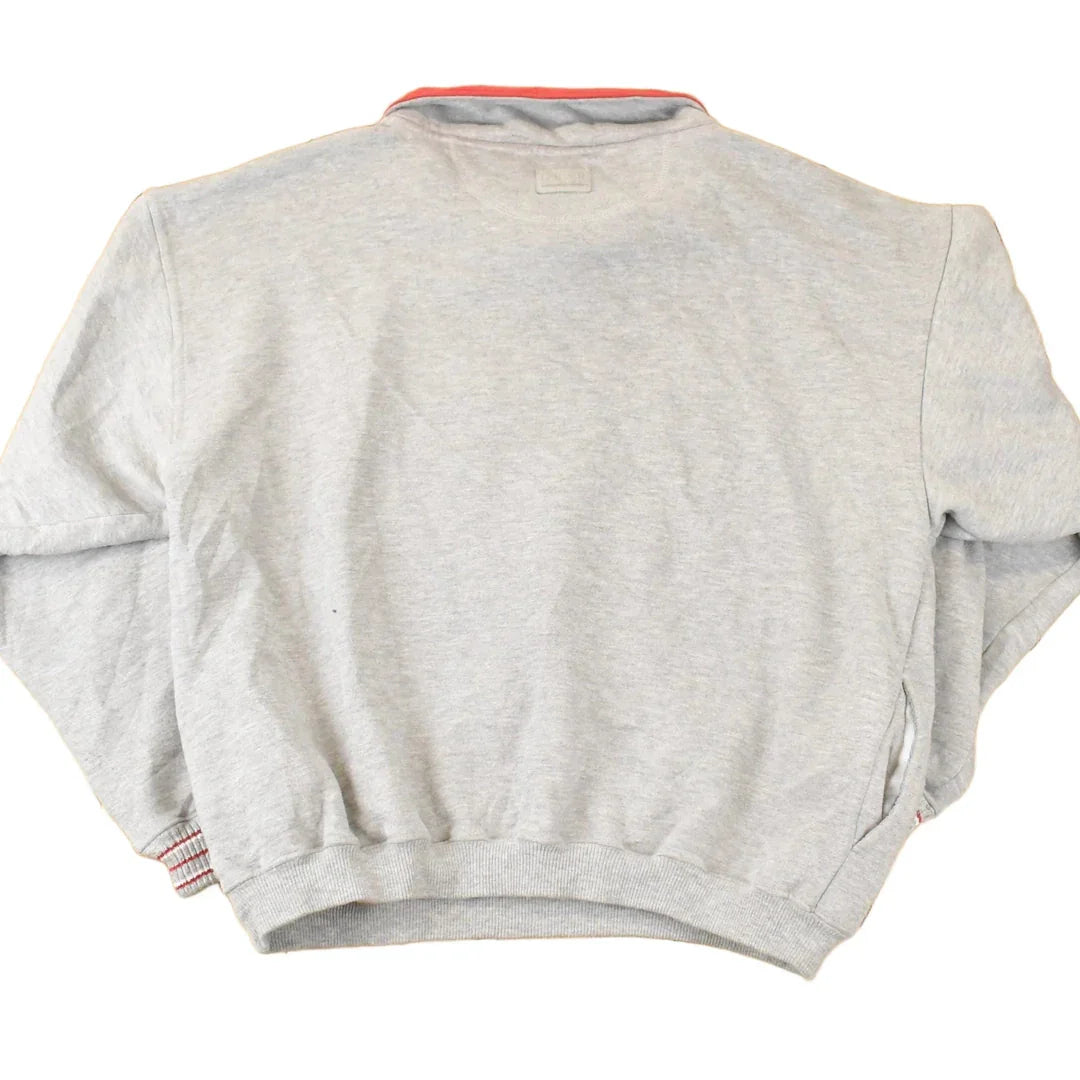 Vintage 1990s Alaska Wilderness Graphic Print Collared Heavyweight Sweatshirt Men's L from propervintagecanada