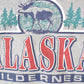 Vintage 1990s Alaska Wilderness Graphic Print Collared Heavyweight Sweatshirt Men's L from propervintagecanada