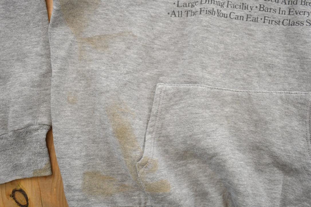 Vintage 1990s Alcatraz Graphic Hoodie Men's Small from propervintagecanada