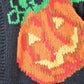 Vintage 1990s Alexandra Bartlett Halloween All Over Print Chunky Knit Abstract Pattern Cardigan Sweater Women's L from propervintagecanada