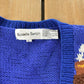 Vintage 1990s Alexandra Bartlett Thanksgiving Autumn AOP Heavy Knit Cardigan Sweater Women's L from propervintagecanada