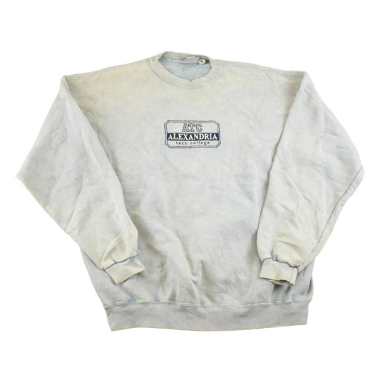 Vintage 1990s Alexandria Tech College Crewneck Sweatshirt Men's L from propervintagecanada