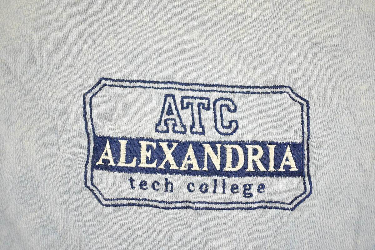 Vintage 1990s Alexandria Tech College Crewneck Sweatshirt Men's L from propervintagecanada