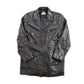 Vintage 1990s Alfani Full Length Black Leather Trench Coat Men's Large from propervintagecanada