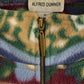 Vintage 1990s Alfred Dunner Abstract Floral Pattern Graphic Fleece Zip Up Sweater Men's Medium from propervintagecanada