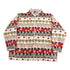 Vintage 1990s Alfred Dunner Abstract Pattern Graphic Fleece Zip Up Sweater Men&
