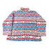 Vintage 1990s Alfred Dunner All Over Print Zip Up Fleece Sweater Size Woman&
