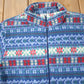 Vintage 1990s Alfred Dunner All Over Print Zip Up Fleece Sweater Size Woman's PS from propervintagecanada