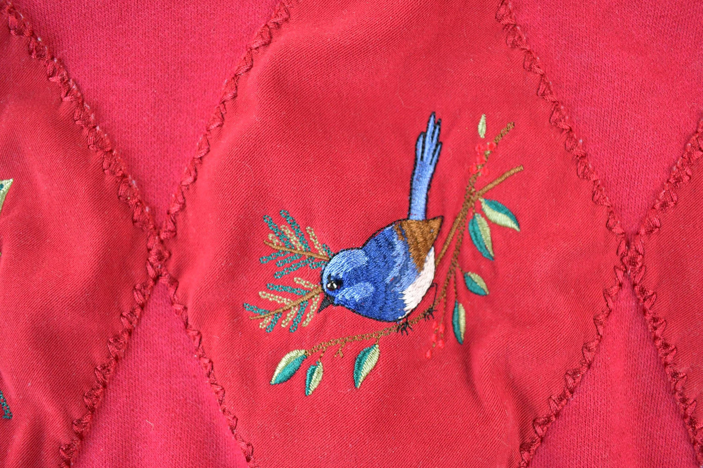 Vintage 1990s Alfred Dunner Bird And Flowers Outdoorsman Crewneck Sweatshirt Men's Medium from propervintagecanada