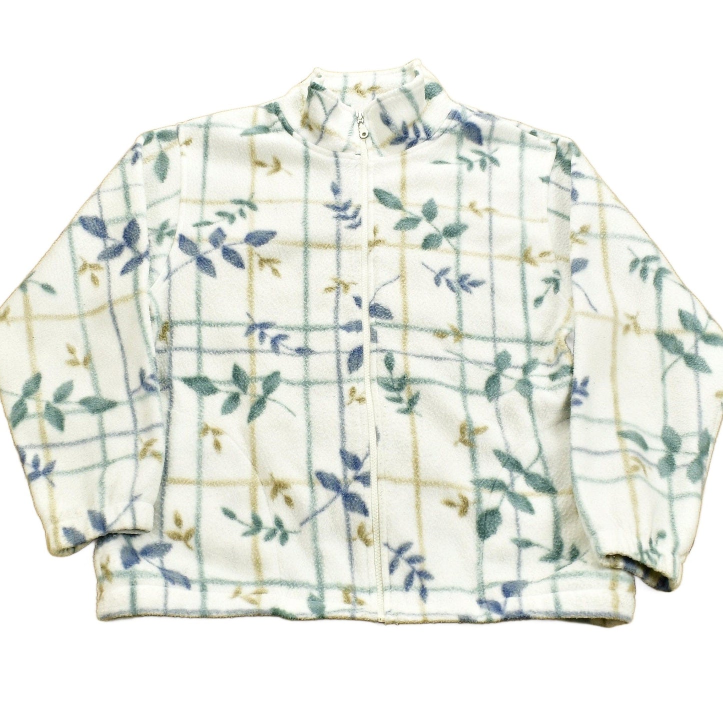 Vintage 1990s Alfred Dunner Flower Graphic Fleece Sweater Men's Medium from propervintagecanada