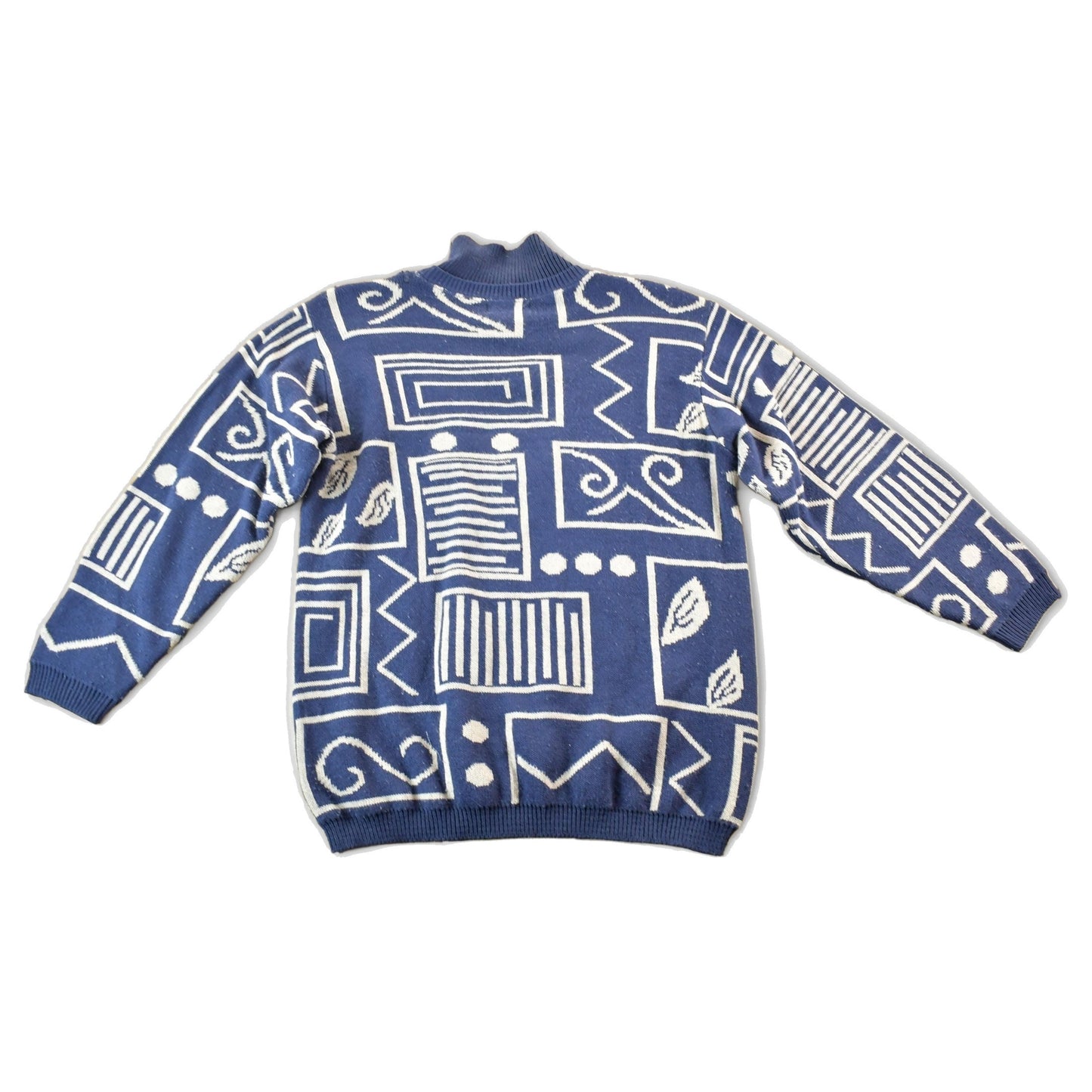 Vintage 1990s Alfred Dunner Knit Abstract Pattern Crewneck Sweater Womens M from propervintagecanada