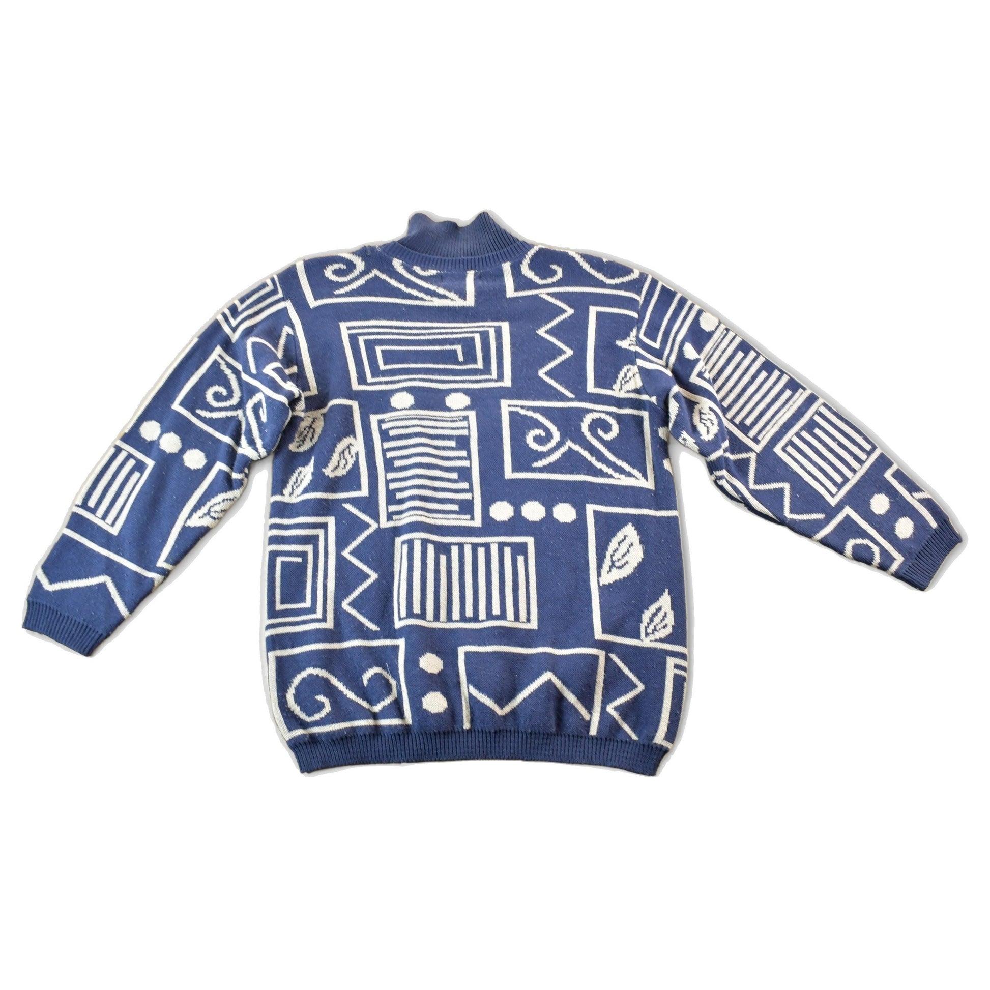 Vintage 1990s Alfred Dunner Knit Abstract Pattern Crewneck Sweater Womens M from propervintagecanada