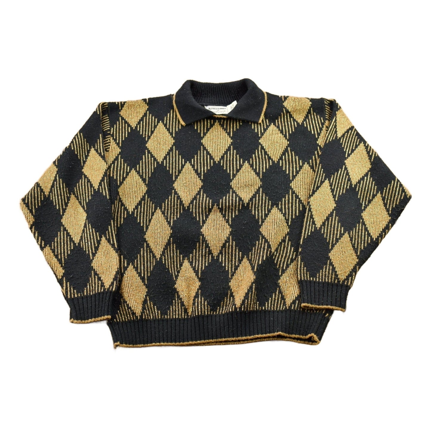 Vintage 1990s Alfred Dunner Knit Collared Sweater Women's M from propervintagecanada