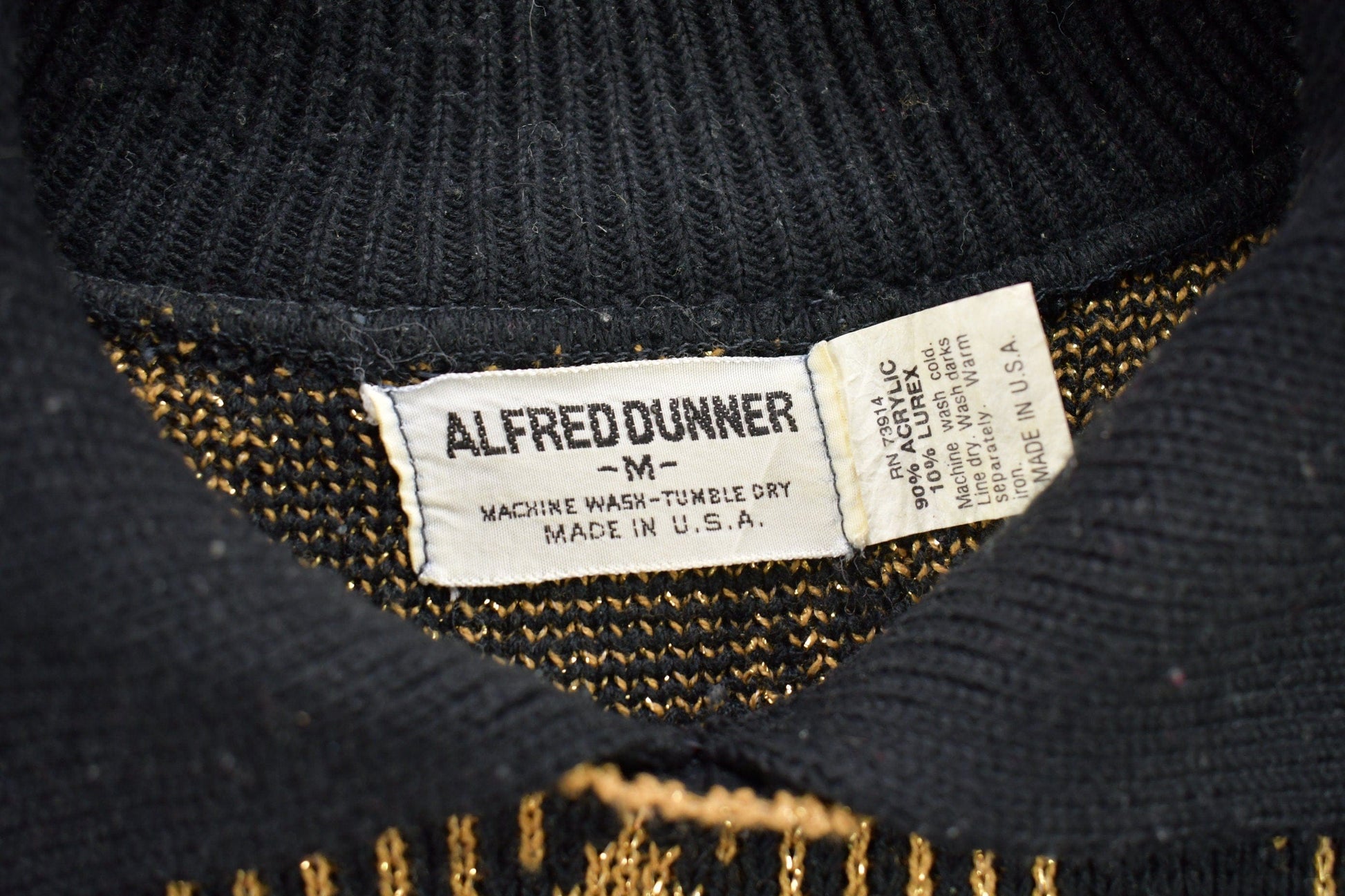 Vintage 1990s Alfred Dunner Knit Collared Sweater Women's M from propervintagecanada