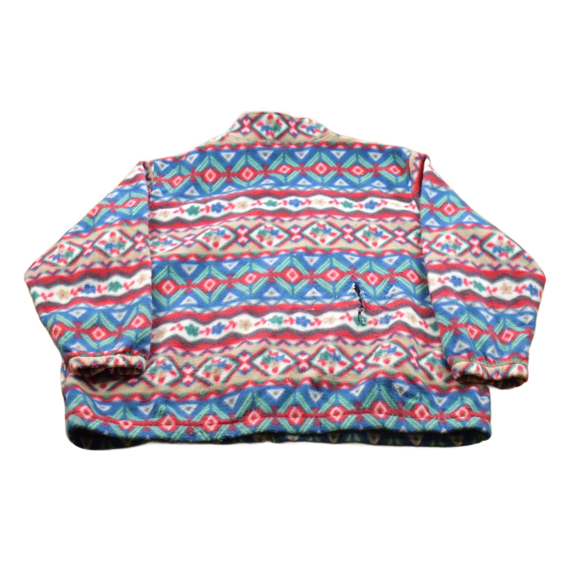 Vintage 1990s Alfred Dunner Patterned Fleece Sweater Men's 2XL from propervintagecanada