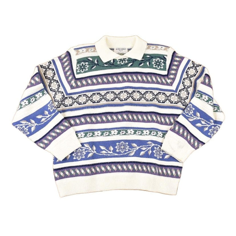 Vintage 1990s Alfred Dunner Petite Knit Collared Sweater Women's L from propervintagecanada