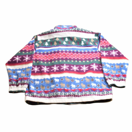 Vintage 1990s Alfred Dunner Winter Theme Fleece Sweater Men's Large from propervintagecanada
