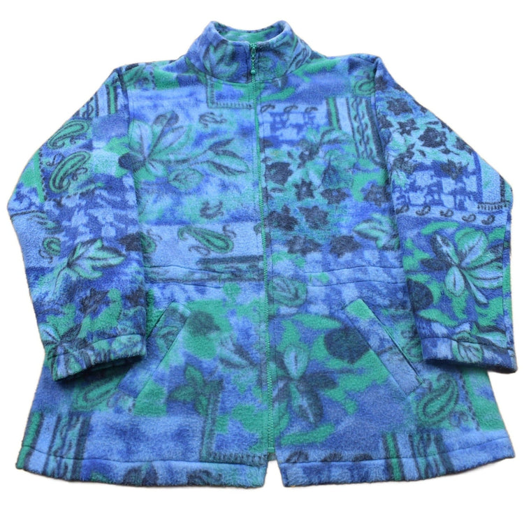 Vintage 1990s Alfred Dunner Zip Up Fleece Sweater Men's Large from propervintagecanada