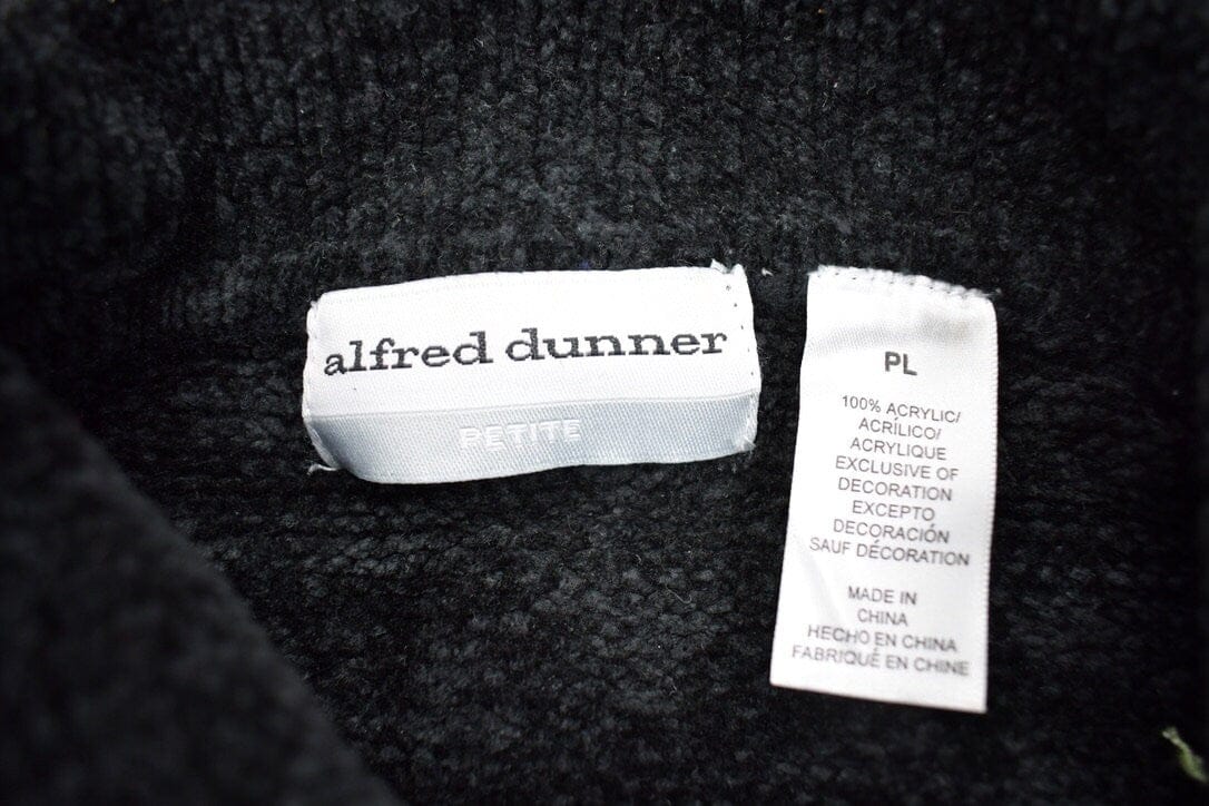 Vintage 1990s Alfred Dunner Zip Up Fleece Sweater Men's Medium from propervintagecanada