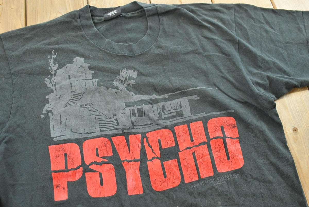 Vintage 1990s Alfred Hitchcock Psycho Movie Graphic T Shirt Mens L from propervintagecanada