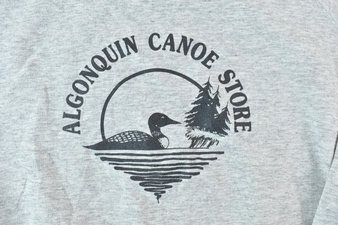 Vintage 1990s Algonquin Canoe Store Souvenir Loon Crewneck Sweatshirt Men's Large from propervintagecanada