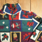 Vintage 1990s Alia Petites Patterned Fleece Sweater Men's Large from propervintagecanada