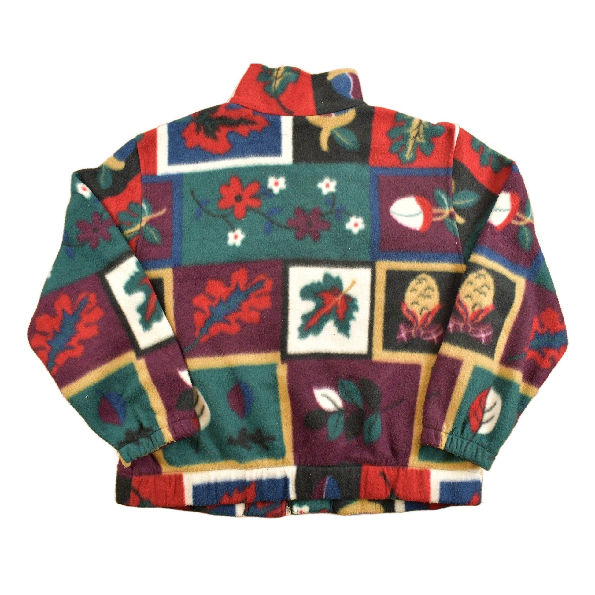 Vintage 1990s Alia Petites Patterned Fleece Sweater Men's Large from propervintagecanada